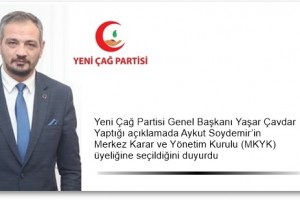 Aykut Soydemir, Yeni Çağ Partisi MKYK Üyeliğine Seçildi